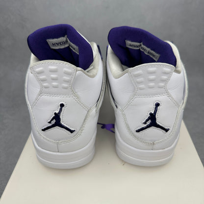 Jordan 4 Retro Metallic Purple *pre-owned* SIZE 8.5