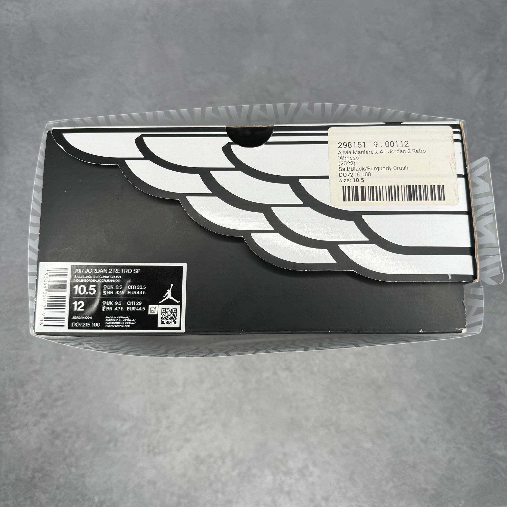 Jordan 2 Retro A Ma Maniére Airness *pre-owned* SIZE 10.5