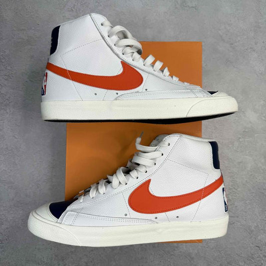 Nike Blazer Mid 77 NBA 75th Anniversary Knicks *pre - owned* SIZE 10 - Kicks Collective PA - Nike - DD8025 - 100 - Men's Shoes - 10M/11.5W - Pre - Owned