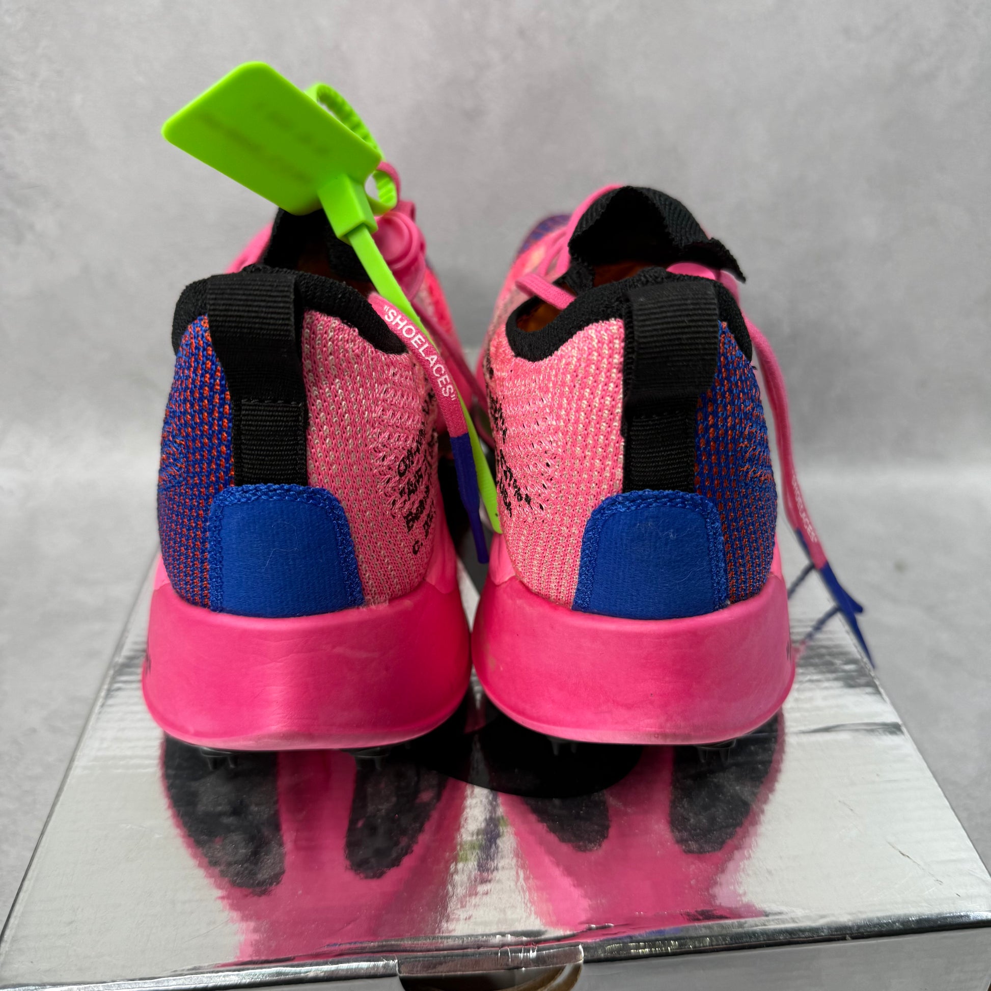 Nike Air Zoom Tempo Next% Flyknit Off-White Racer Blue Pink Glow