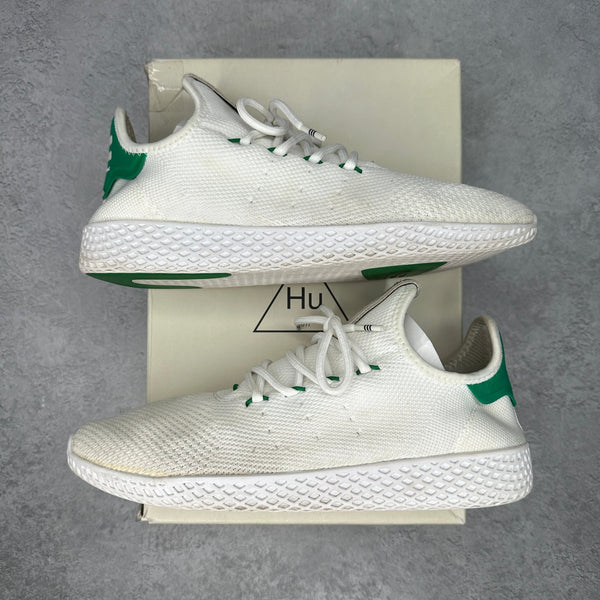 adidas Tennis HU Pharrell White Green *pre - owned* SIZE 9.5 - Kicks Collective PA - adidas - BA7828 - Men's Shoes - 9.5M/11W - Pre - Owned