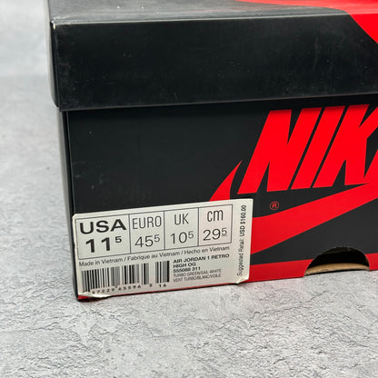 Jordan 1 Retro High Turbo Green *pre-owned* SIZE 11.5