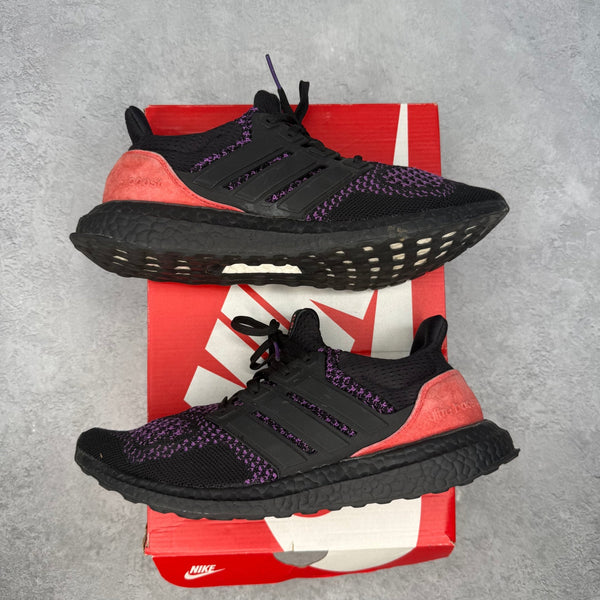 adidas Ultra Boost Core Black Active Purple Shock Red *pre - owned* SIZE 9.5 - Kicks Collective PA - adidas - EE3712 - Men's Shoes - 9.5M/11W - Pre - Owned - Replacement Box