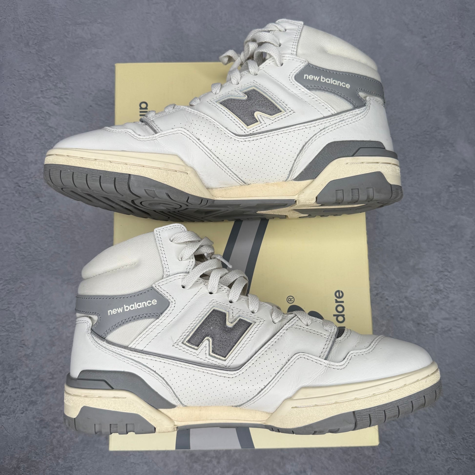 New Balance 650R Aime Leon Dore White Grey *pre-owned* SIZE 10.5