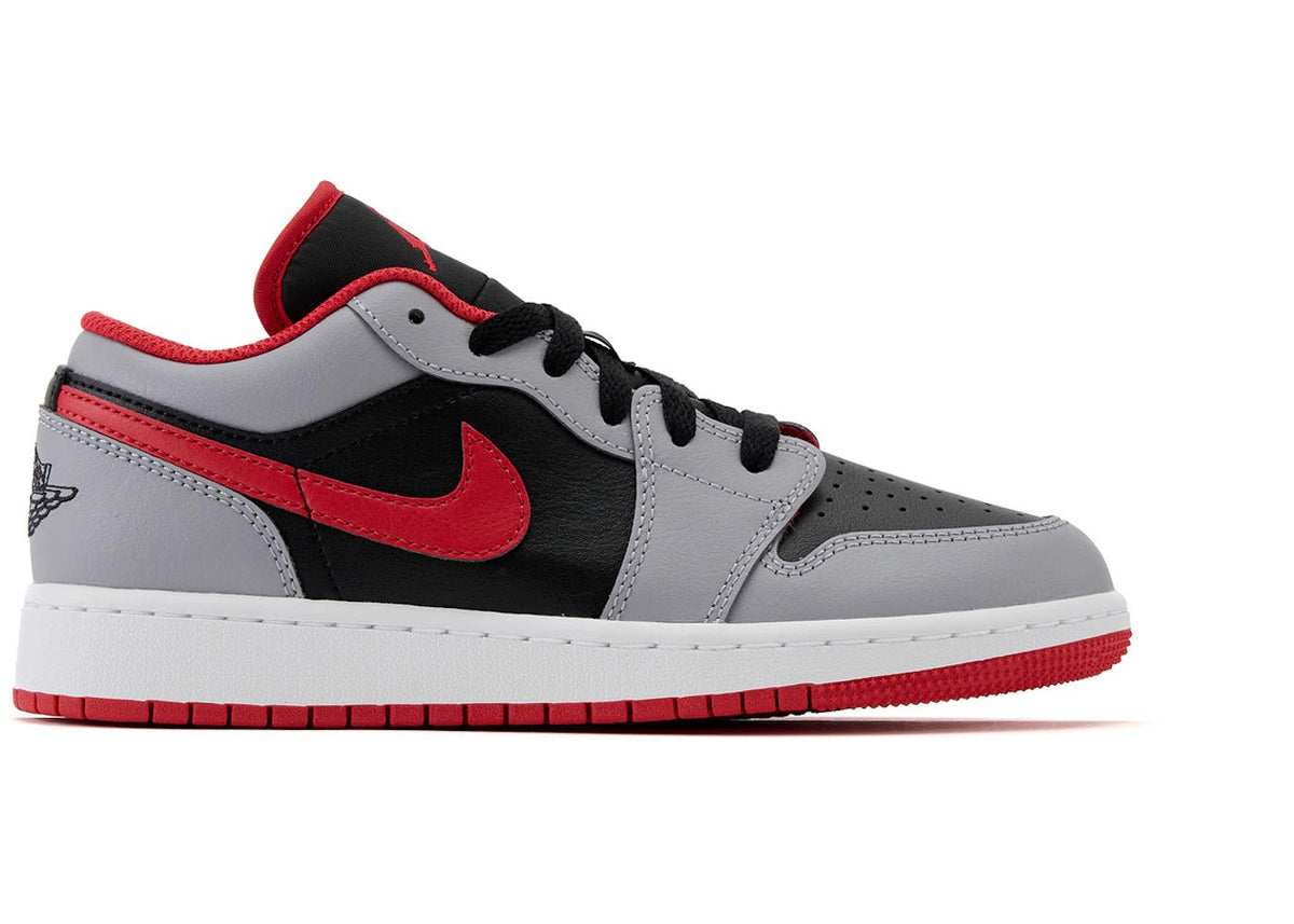 Jordan 1 Low Cement Fire Red (GS) - Kicks Collective PA - Jordan - 553560-060 - Kid's Shoes - 7Y - Brand New