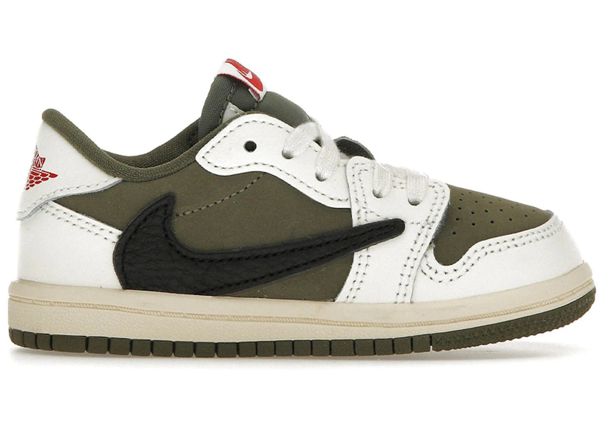 Jordan 1 Retro Low OG SP Travis Scott Medium Olive (TD) - Kicks Collective PA - Jordan - DO5441-200 - Toddler's - 10C - Brand New