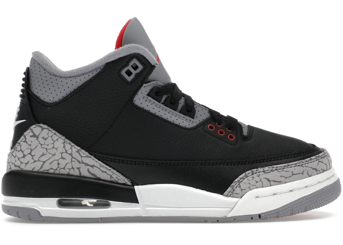 Jordan 3 Retro Black Cement (2024) (GS) - Kicks Collective PA - Jordan - DM0967-010 - Kid's Shoes - 7Y - Brand New