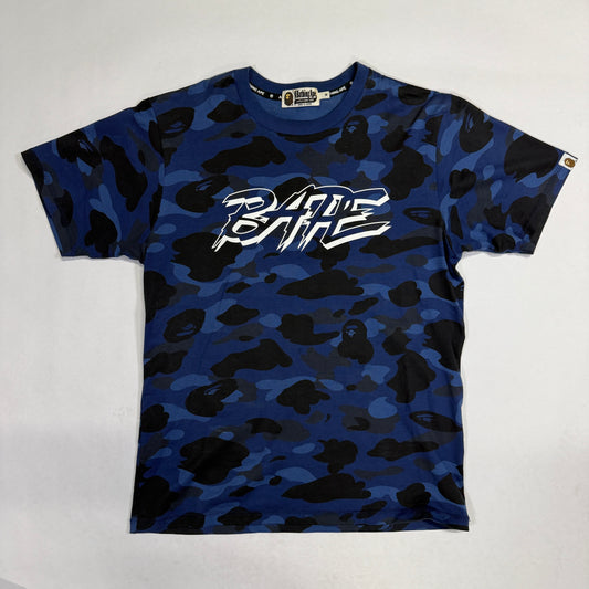 BAPE Color Camo BAPE Tee (FW19) Blue front of shirt