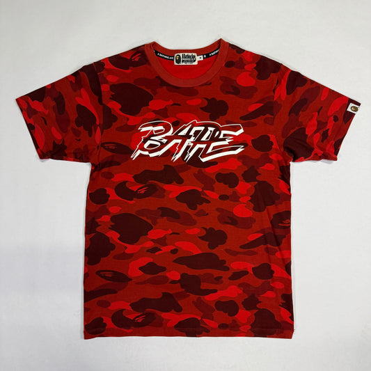 BAPE Color Camo BAPE Tee (FW19) Red Front of Shirt
