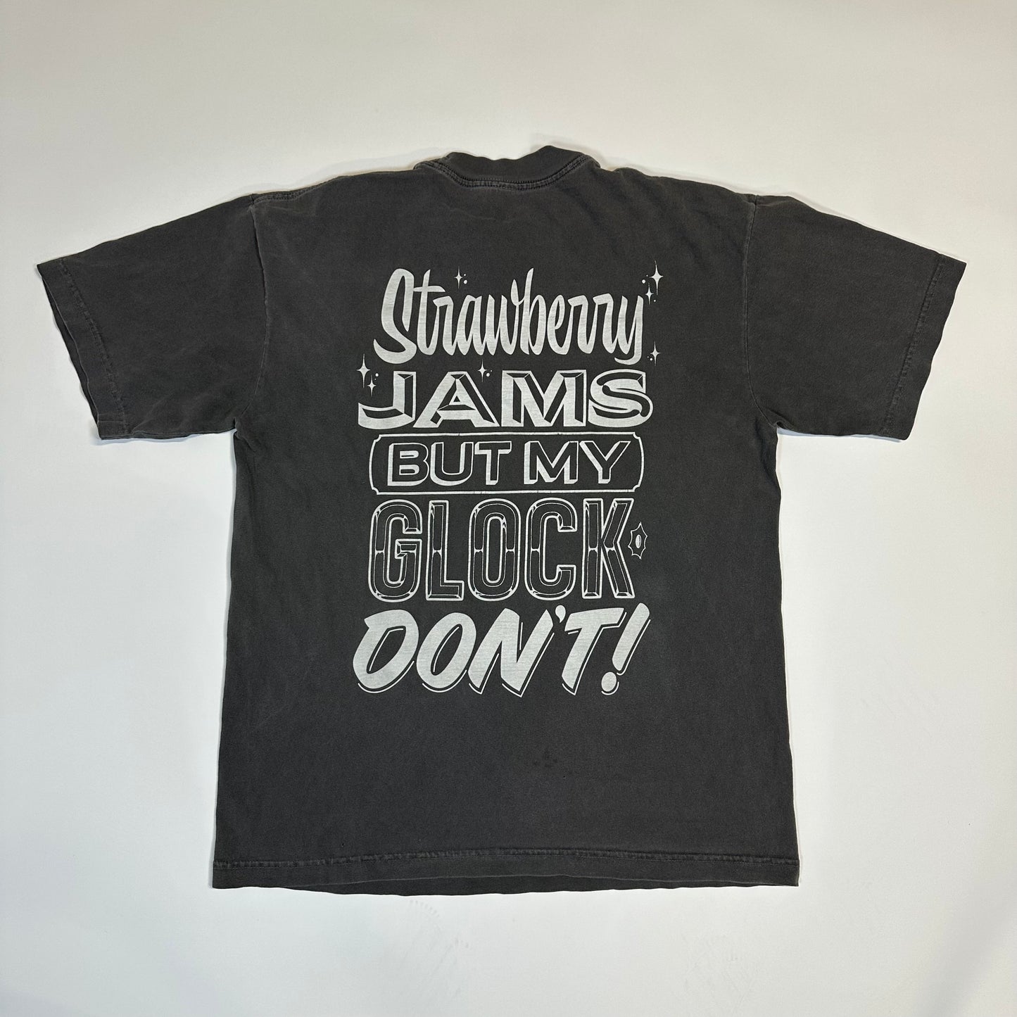 Strawberry Jams Tee Charcoal Grey *pre-owned* (SIZE MEDIUM)