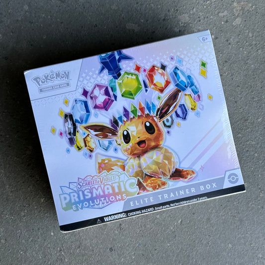 Pokémon Scarlet & Violet Prismatic Evolutions Pokemon Center Elite Trainer Box