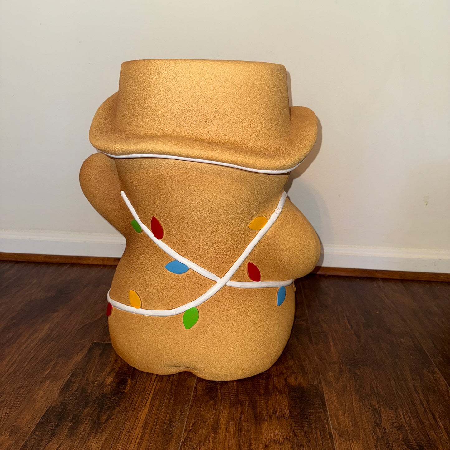 TikTok Viral Christmas Cowboy Gingerbread Man Food Stool (DELIVERY ONLY)