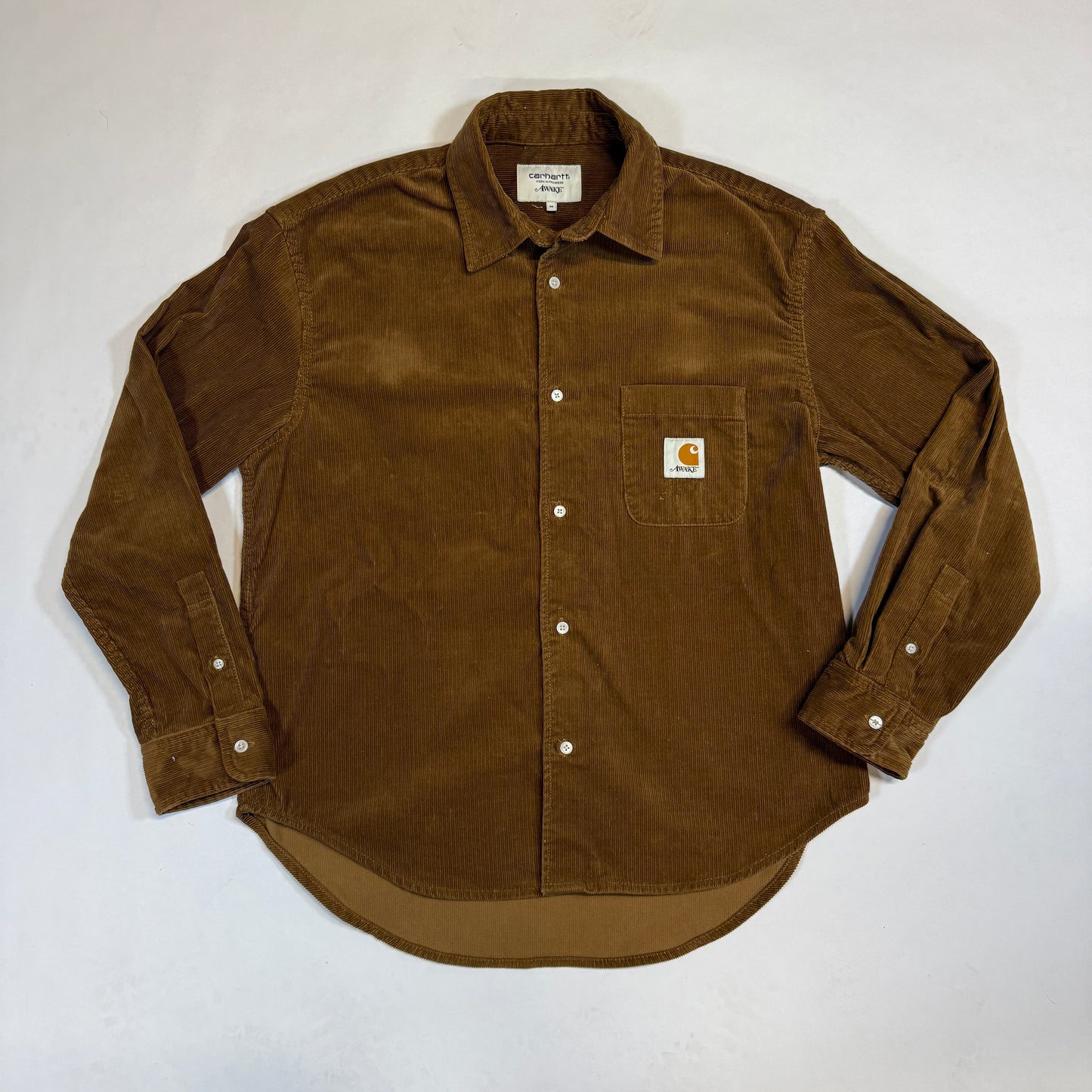 CarHartt WIP x Awake Corduroy Long Sleeve Shirt Front