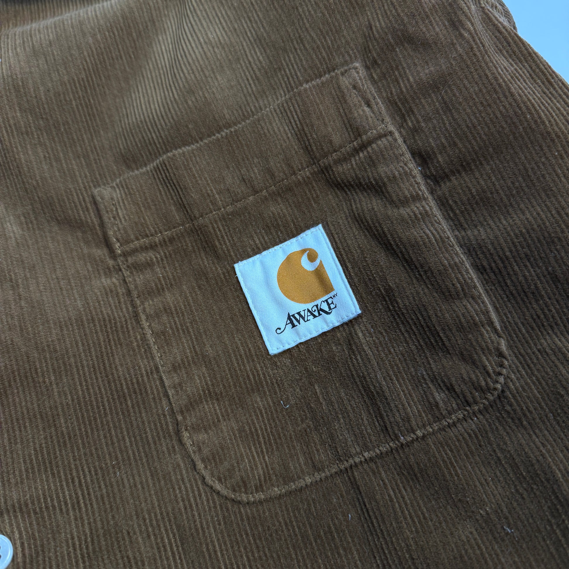 CarHartt WIP x Awake Corduroy Long Sleeve Shirt Detail