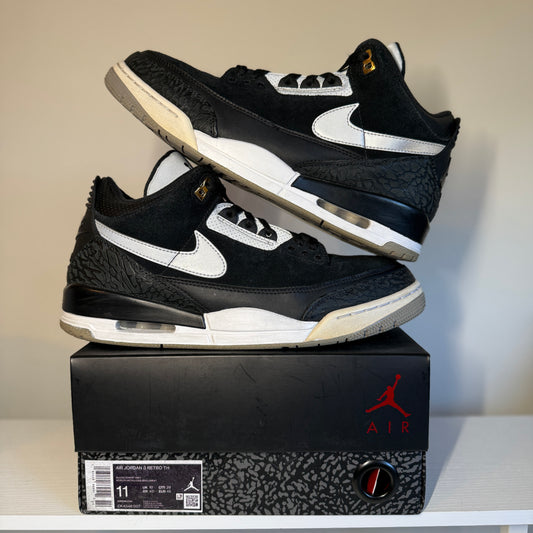 Jordan 3 Retro Tinker Black Cement Gold *pre-owned* (SIZE 11)