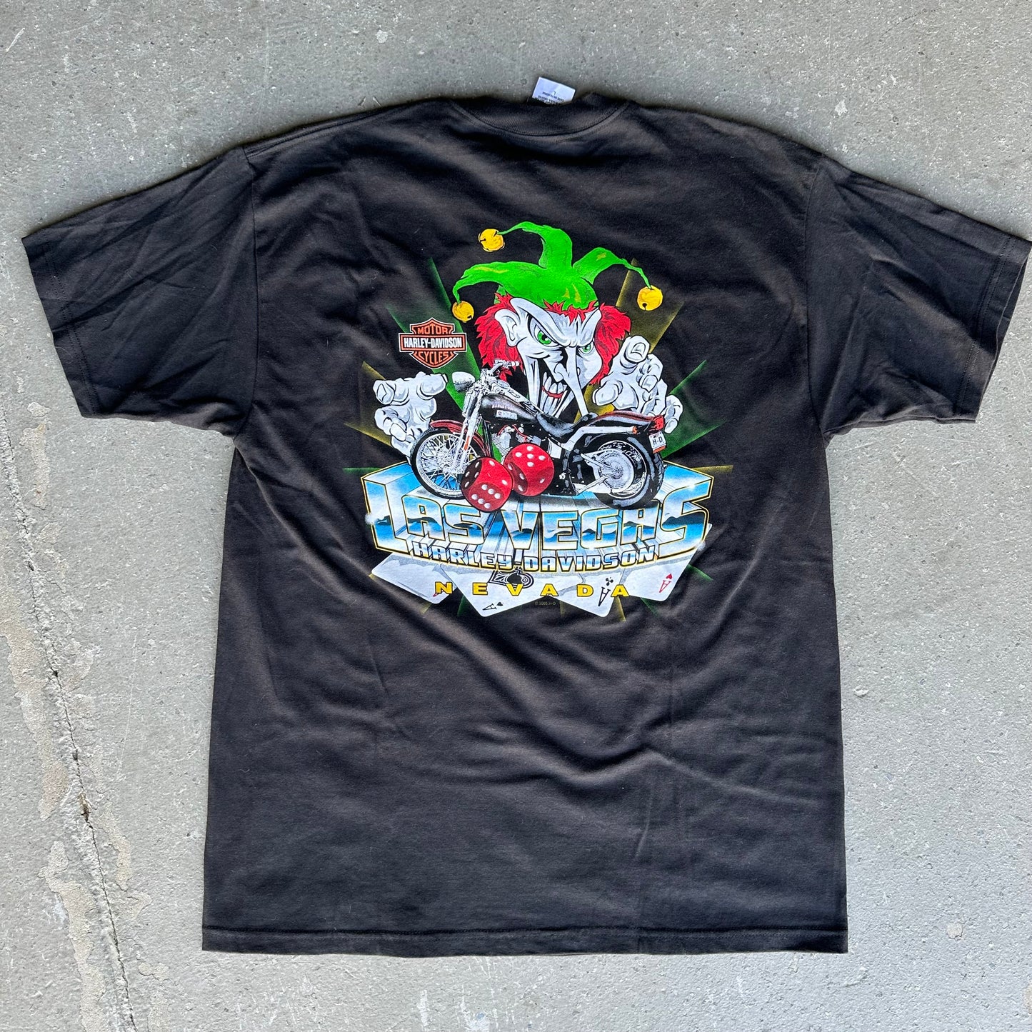 Vintage Harley Davidson Las Vegas Clown Tee *pre-owned* (size Large)