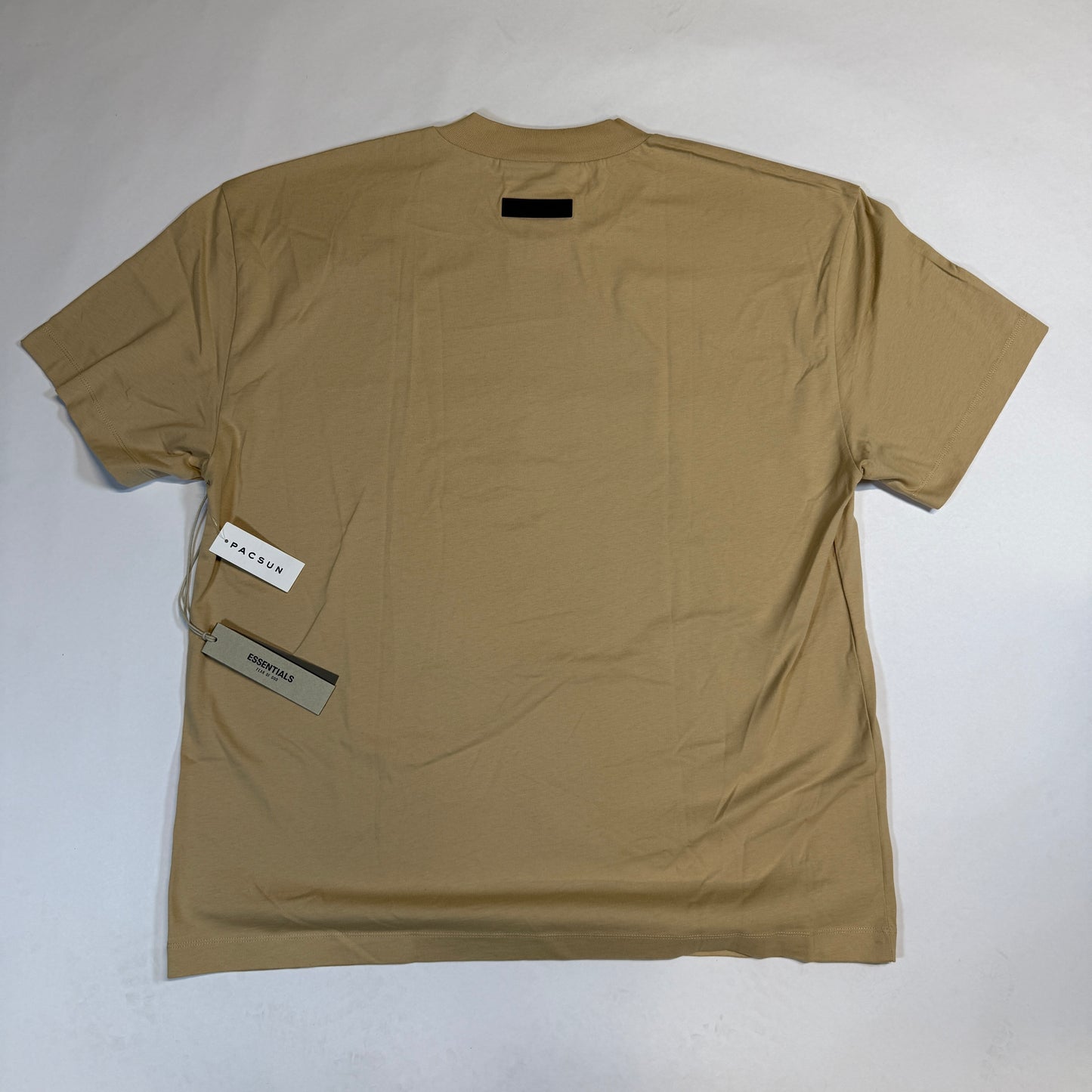 Essentials Fear of God Sand SS T-Shirt Back of Shirt