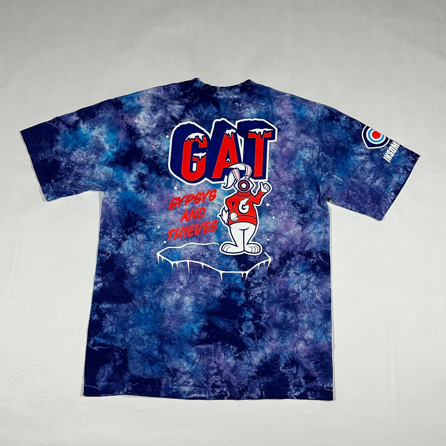 Insomniac x GAT Gypsys And Thieves Tie Dye Tee Shirt - Medium