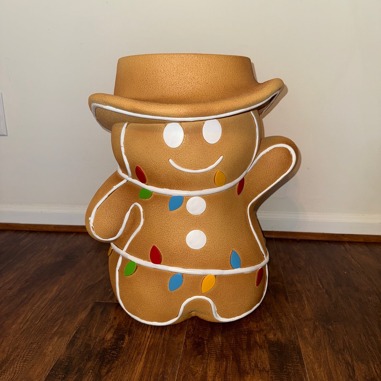 TikTok Viral Christmas Cowboy Gingerbread Man Food Stool (DELIVERY ONLY)