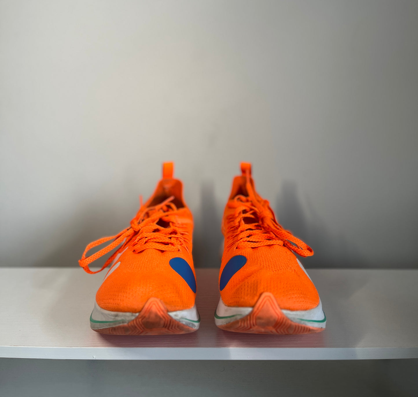 Nike Off White Zoom Fly Mercurial Total Orange (no box) *pre-owned* (SIZE 10.5)