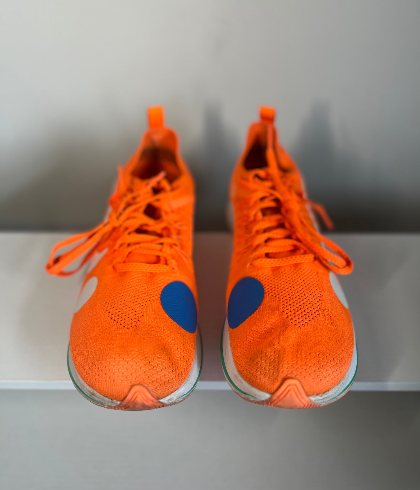 Nike Off White Zoom Fly Mercurial Total Orange (no box) *pre-owned* (SIZE 10.5)