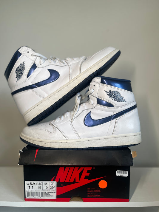 Air Jordan 1 Retro High OG Metallic Navy (2016) *pre-owned* (SIZE 11)