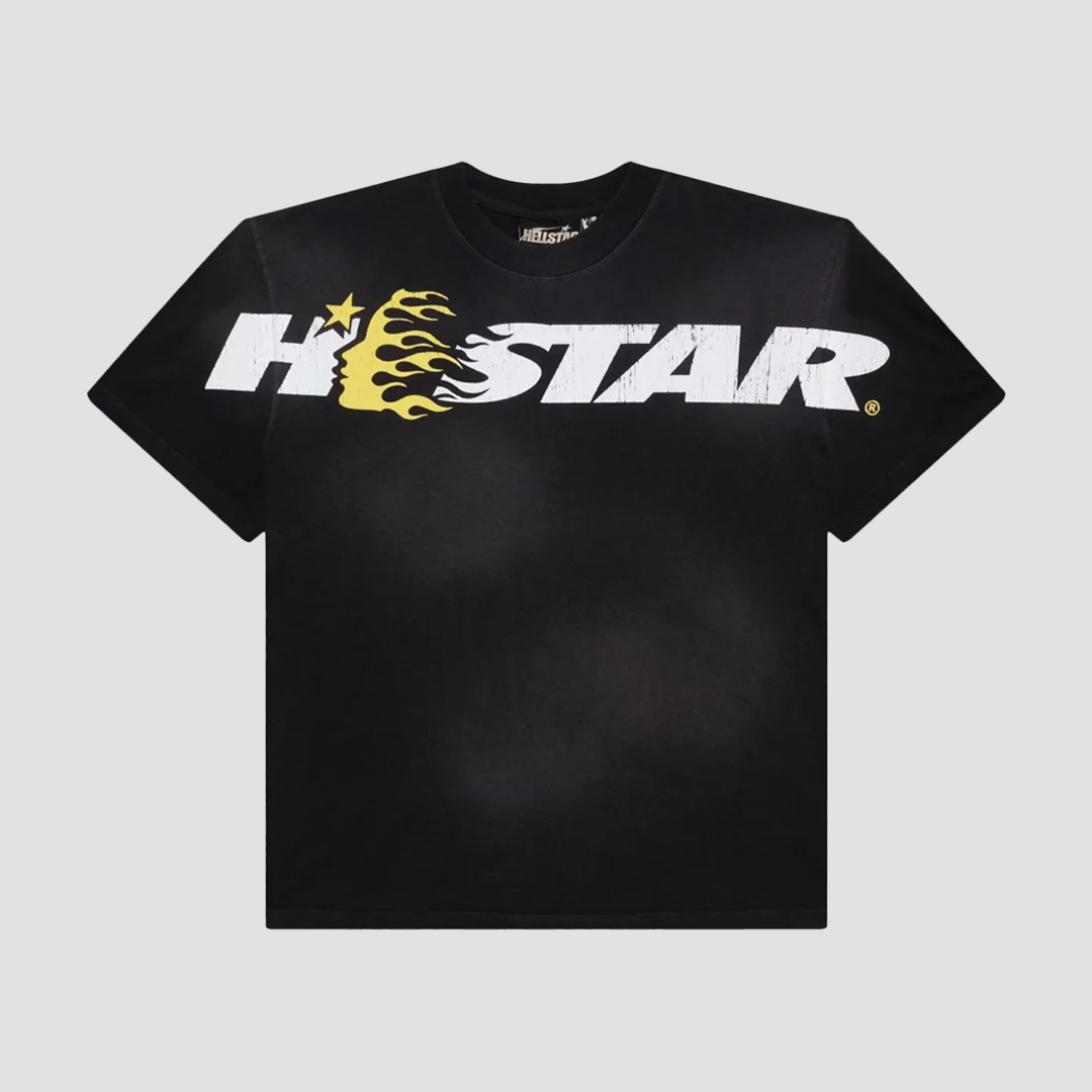 Hellstar Studios Black/Yellow Cartoon Logo T-Shirt