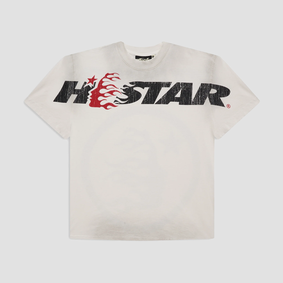 Hellstar Studios White/Red Cartoon Logo T-Shirt