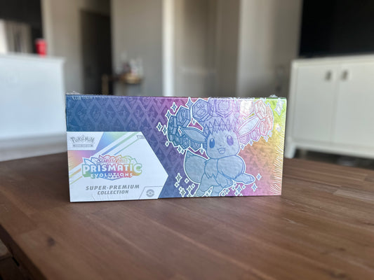 Pokémon Scarlet & Violet Prismatic Evolutions Super Premium Collection (free shipping)