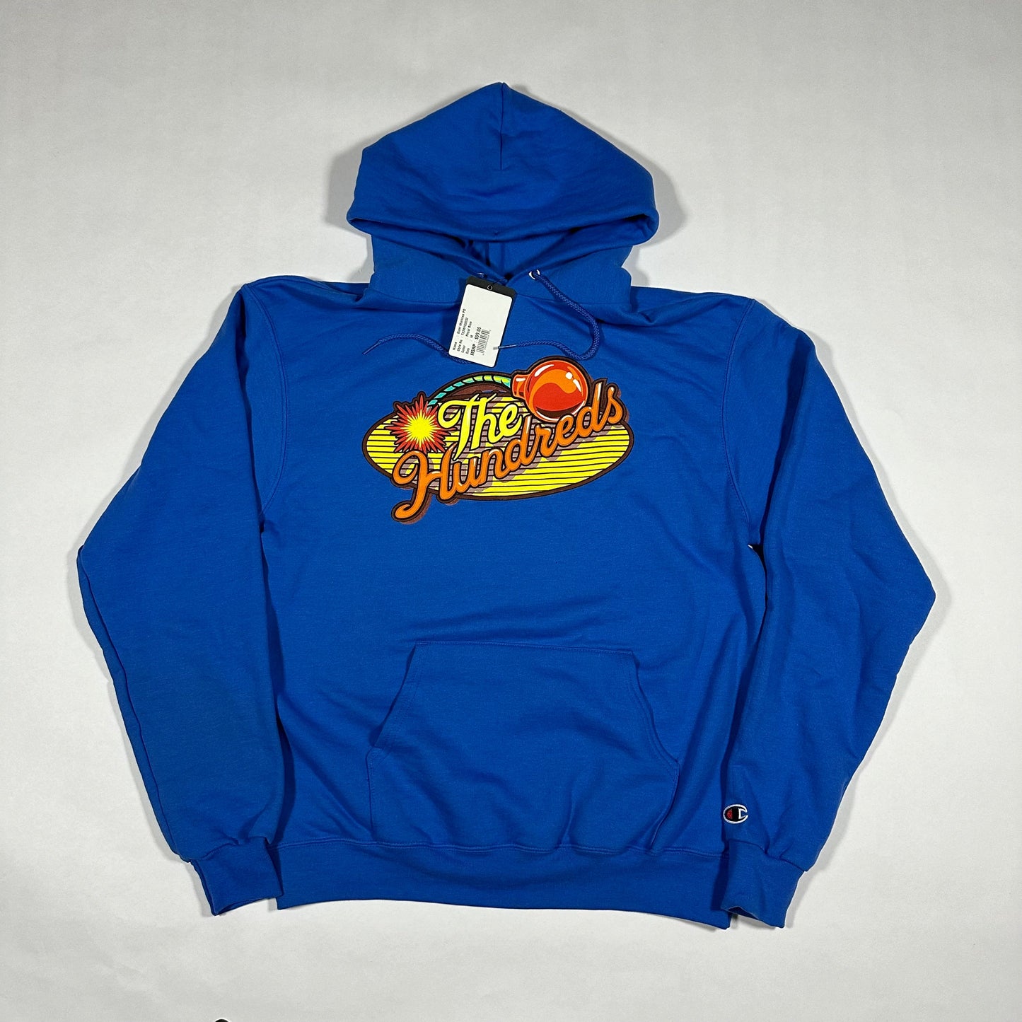 The Hundreds x Champion Blue Hoodie - Medium