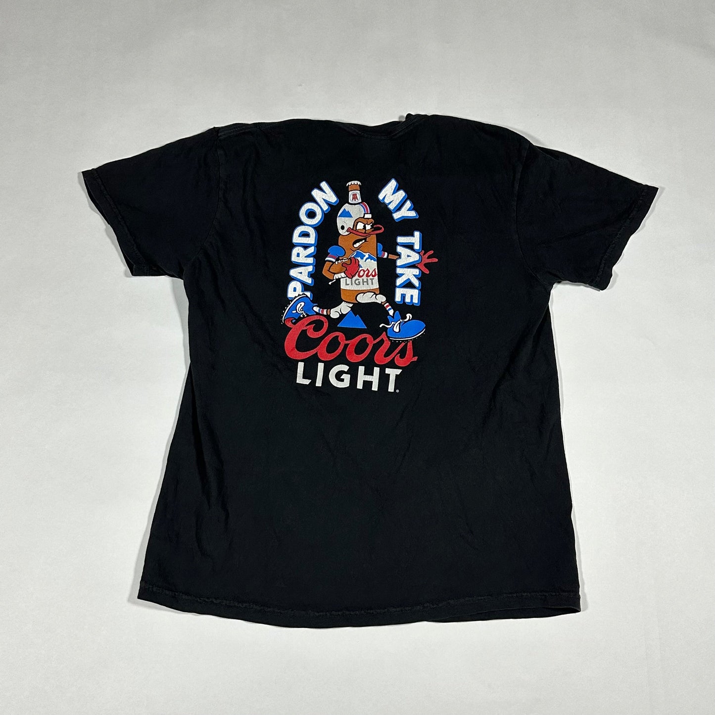 Pardon My Take Coors Light Black T-Shirt - Medium