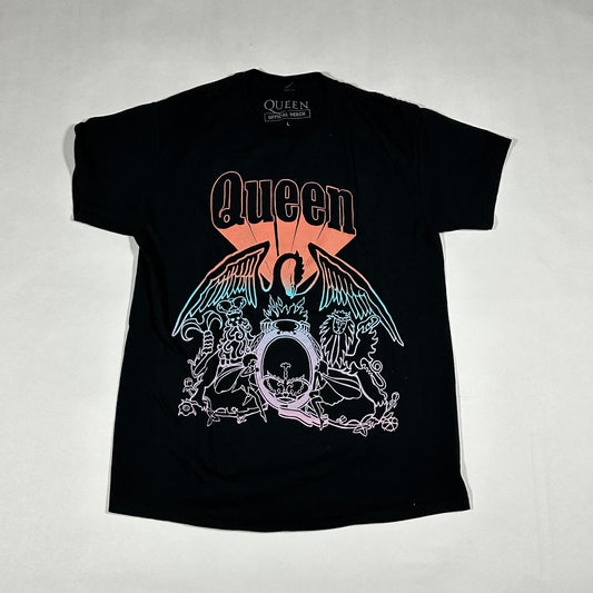 Queen Logo Oversized Graphic Tee - Large