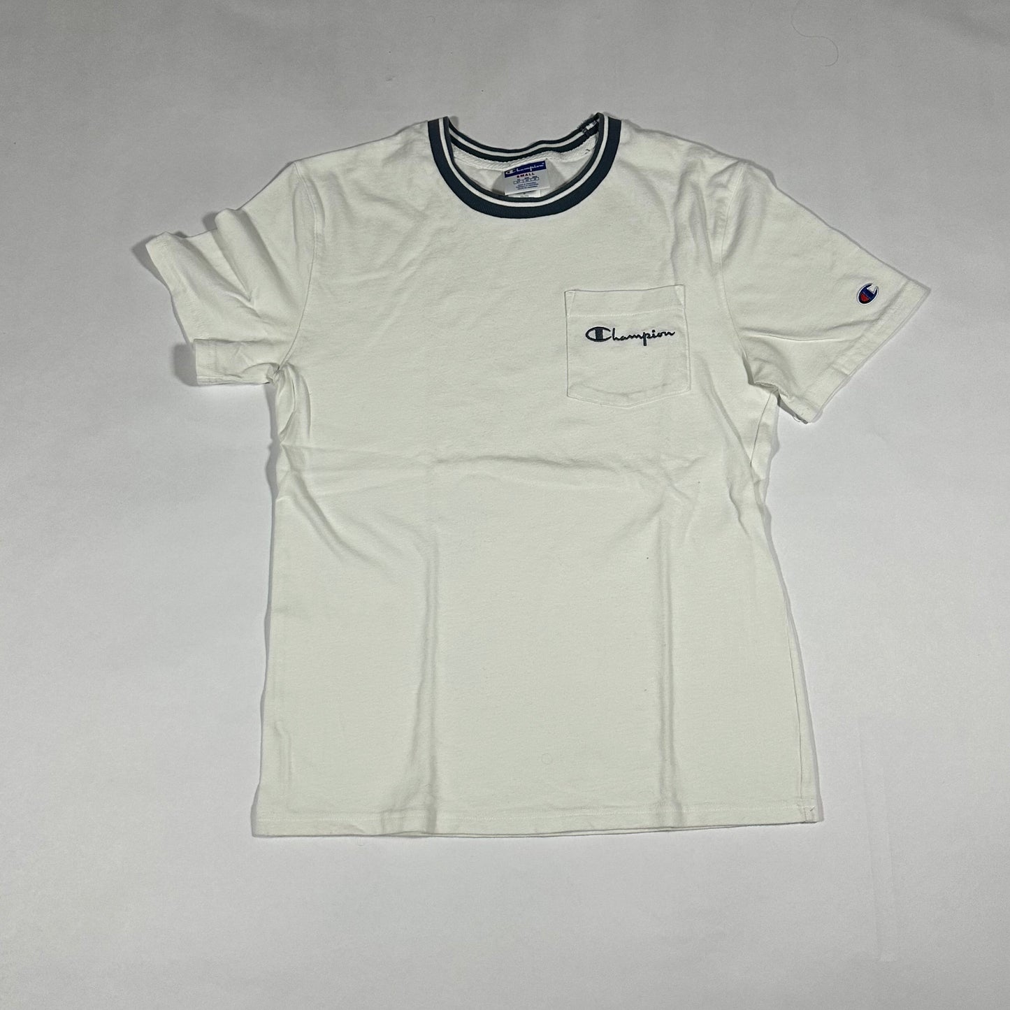 Champion Ringer White T-Shirt - Small