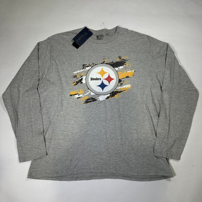Fanatics Steelers Grey Long Sleeve T-Shirt *pre-owned*