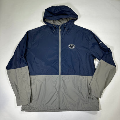 Columbia Penn State Navy/Grey Windbreaker *pre-owned*