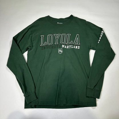 Loyola University Green Long Sleeve T-Shirt *pre-owned*