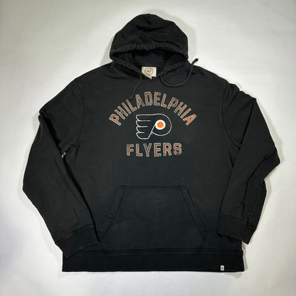 Philadelphia Flyers Distressed Black Hoodie *pre-owned*