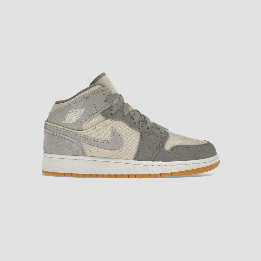 Jordan 1 Mid Coconut Milk Particle Grey (GS)