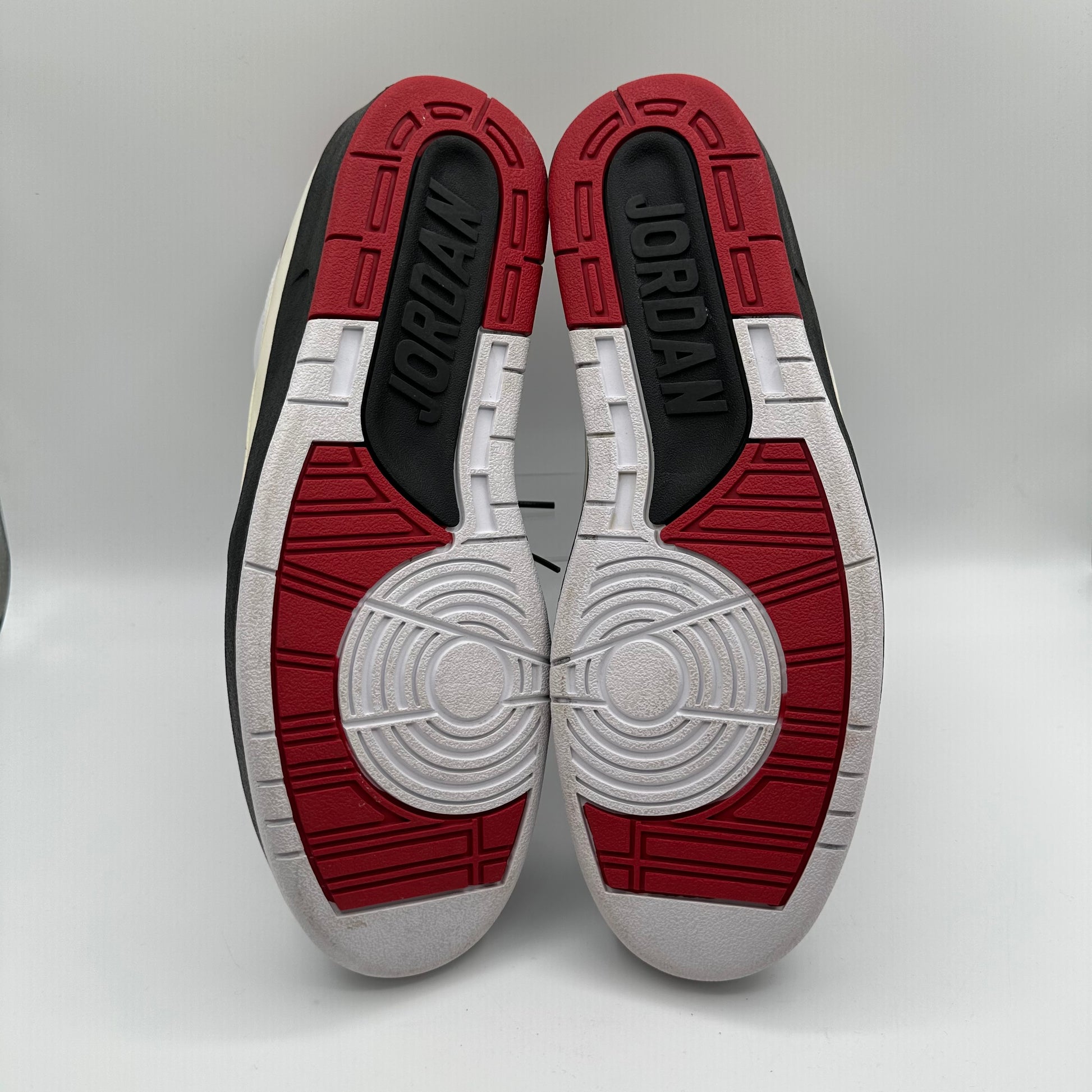Jordan 2 Retro Chicago QF White Varsity Red Soles of Shoes