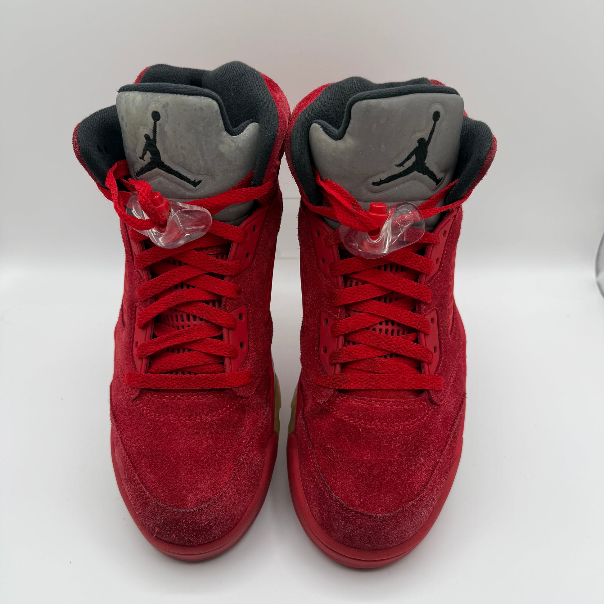 Jordan 5 Red Suede front of shoe