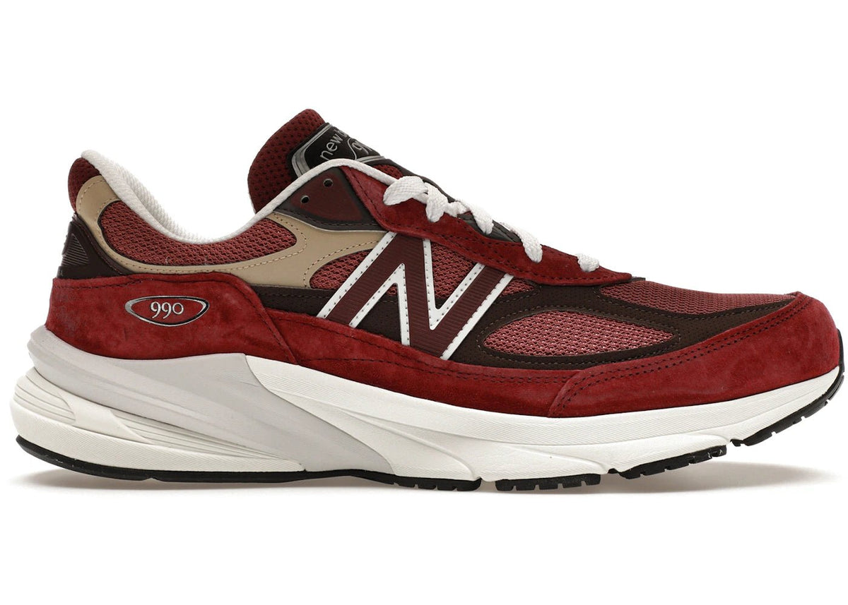 New Balance 990v6 MiUSA Teddy Santis Burgundy Tan - Kicks Collective PA - New Balance - U990BT6 - Men's Shoes - 9.5M/11W - Brand New