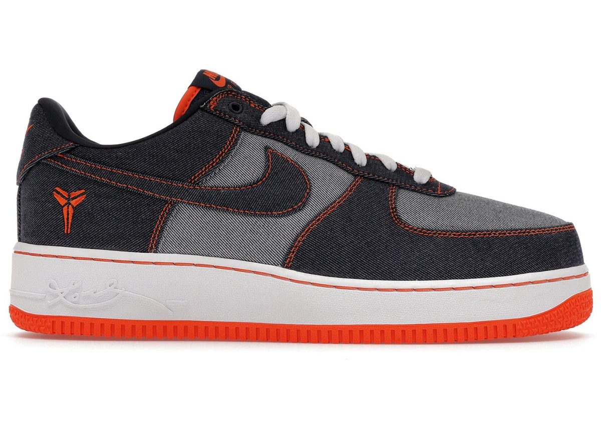 Nike Air Force 1 Low Protro Kobe Bryant Denim Obsidian Safety Orange - Kicks Collective PA - Nike - IM1980-400 - Men's Shoes - 9.5M/11W - Brand New
