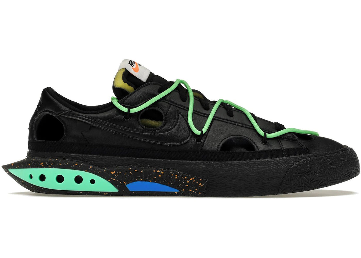 Nike Blazer Low Off-White Black Electro Green - Kicks Collective PA - Nike - DH7863-001 - Men's Shoes - 5M/6.5W - Brand New