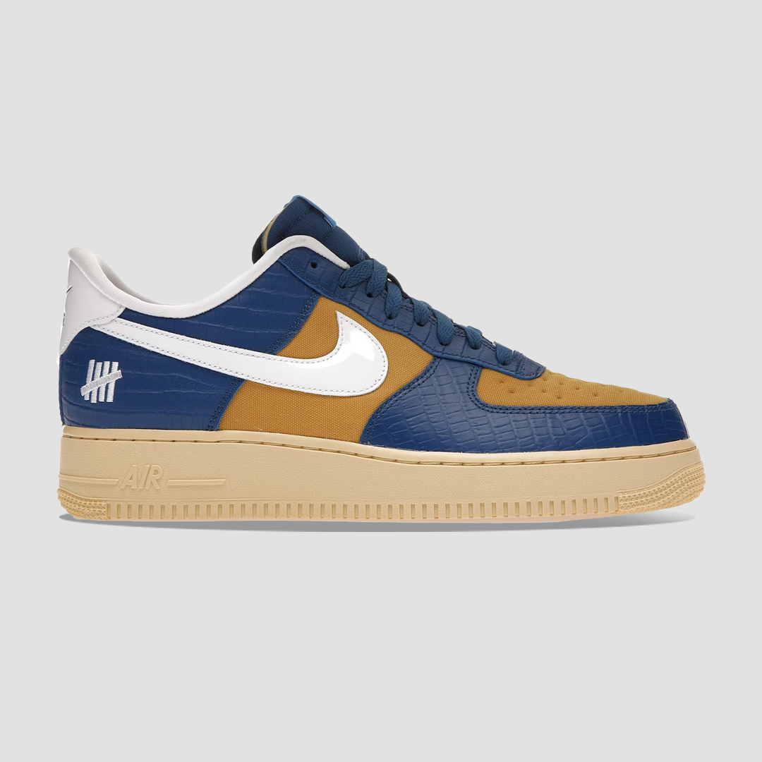 Nike x Undefeated Air Force 1 Low Yellow Blue Croc