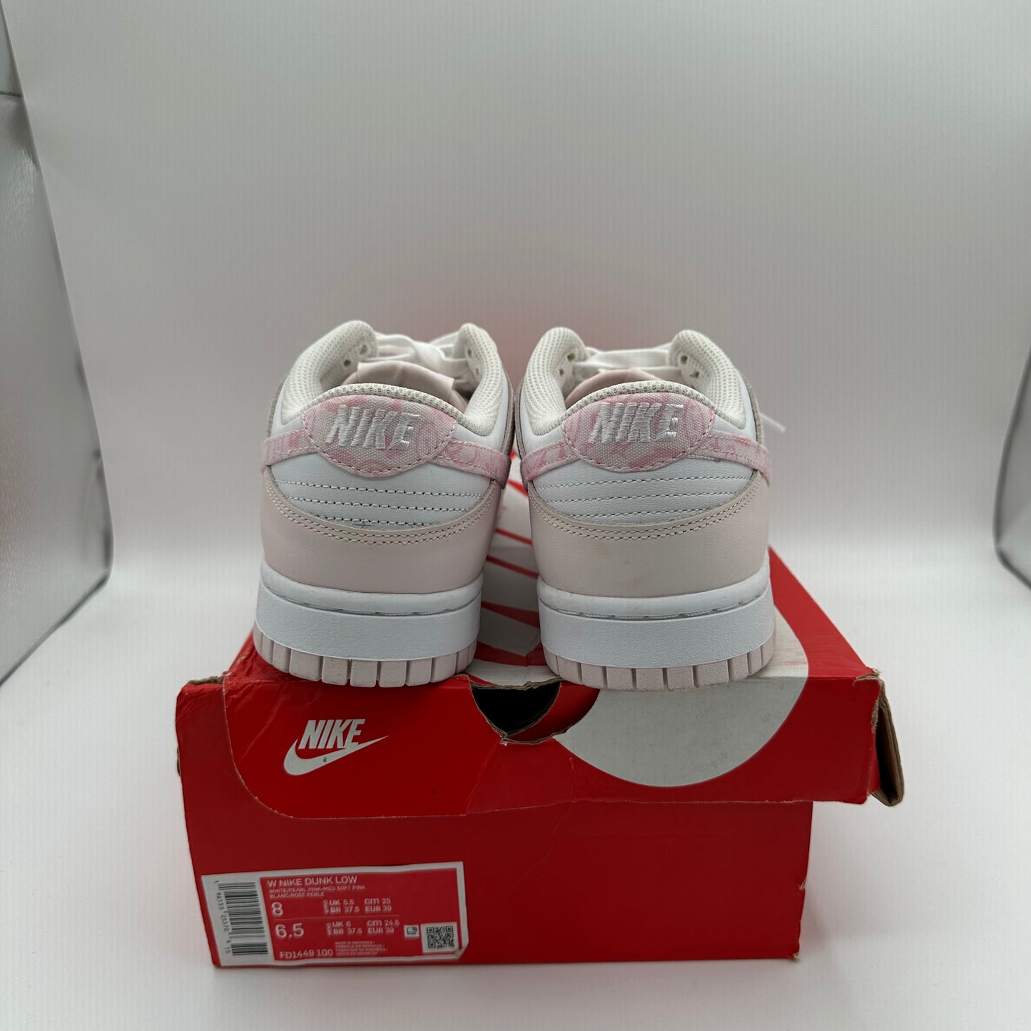 backs of shoes
