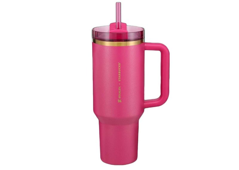 Stanley x Starbucks Exclusive Flowstate Quencher 40oz Tumbler Berry Pink Glitter - Kicks Collective PA - Stanley - COPYT-C601EEF2BBCF-40 oz - handbags -