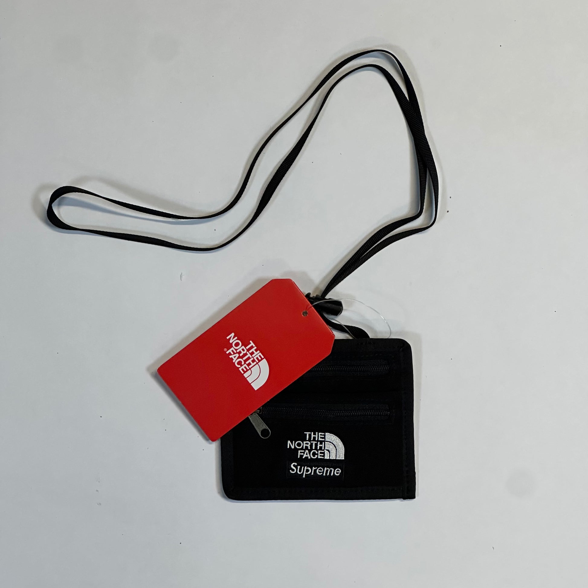 Supreme The North Face Expedition Travel Wallet Black front of wallet