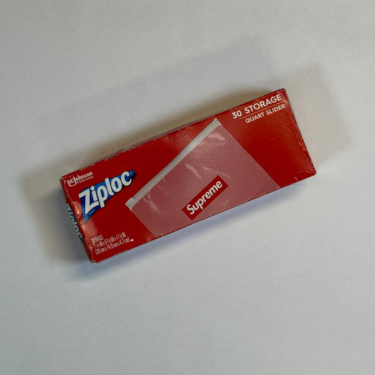 Supreme Ziploc Bags (30 count) front of Ziploc package
