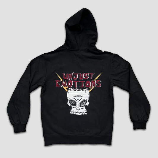 Unjust Emotions Electro Skull Zip Up Hoodie