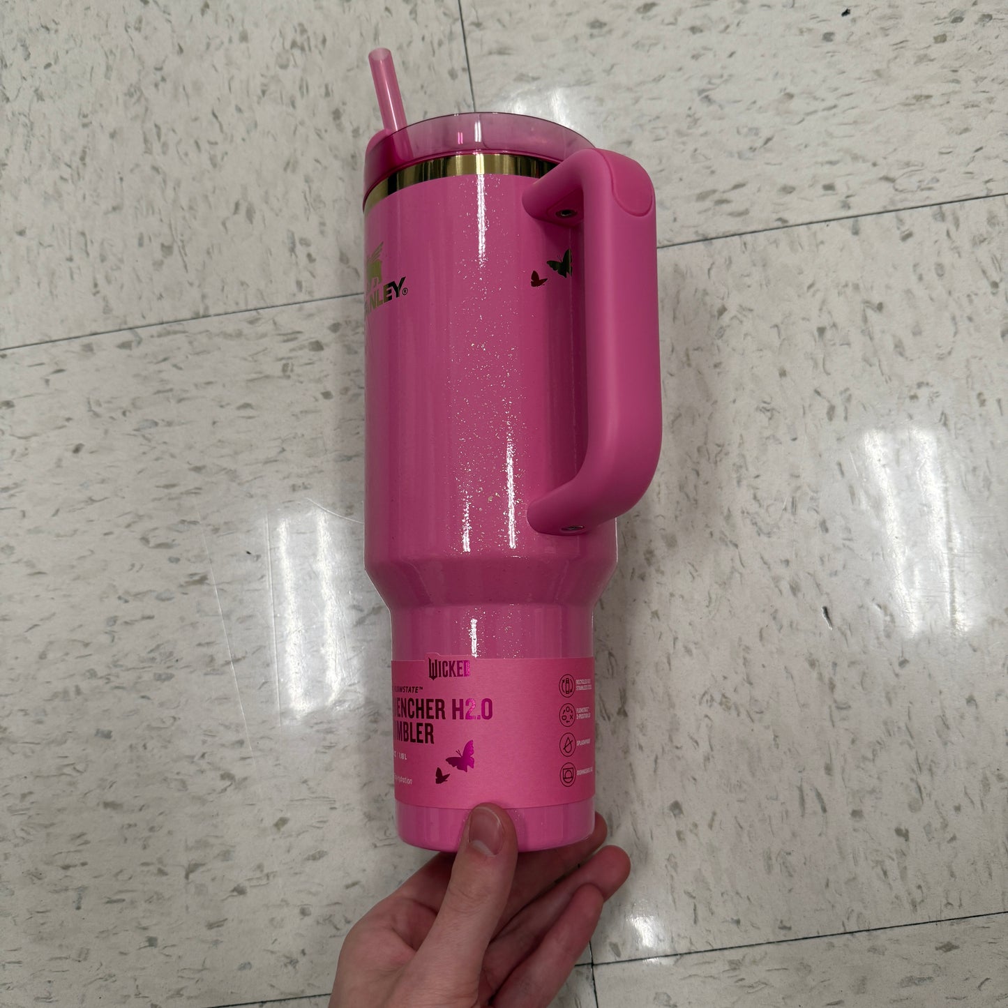 Wicked x Stanley Target Thumbler Quencher Glinda Pink 40oz